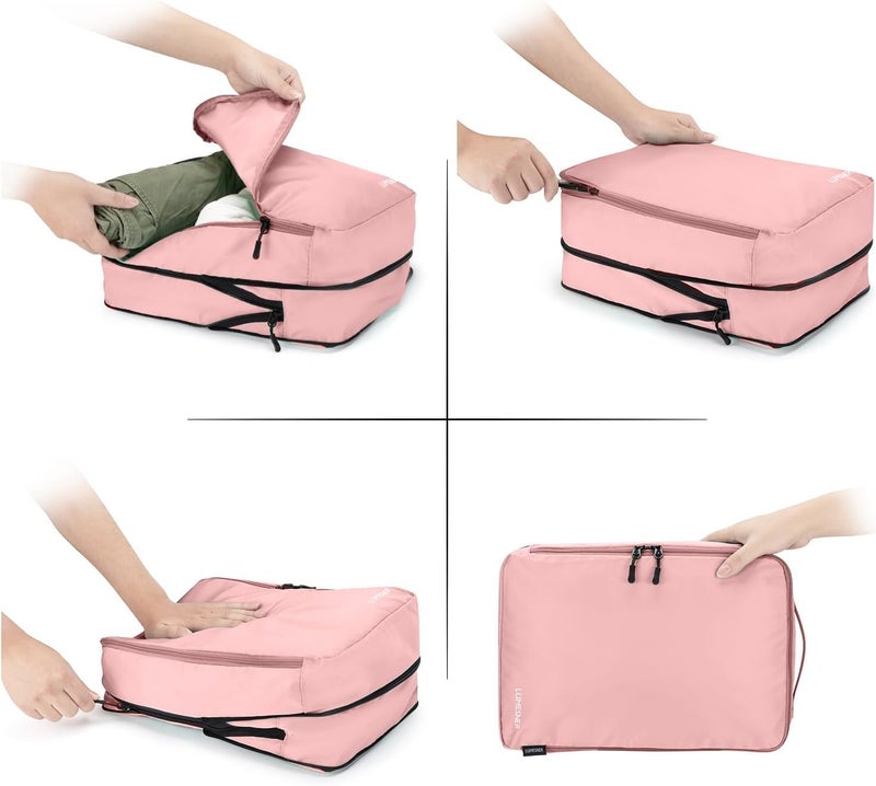 Velaybor 8 Set Compression Packing Cubes for Travel, Waterproof Luggage Organizers, Suitcase Organizer Set for Carry-On & Checked Baggage, Travel Accessories for Men & Women - Image 3
